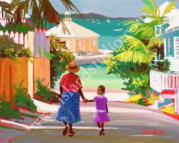 87 Briland Dock Print By Caribbean Artist Shari Erickson