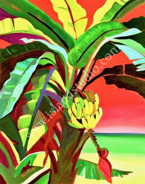 175 Bananas Tropical Landscape Painting By Shari Erickson