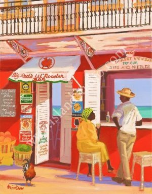 357 Big Red's Vignette Painting By Shari Erickson