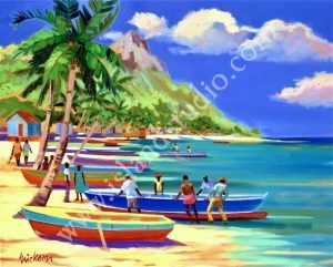 509 Boatmen Canvas Print By Shari Erickson