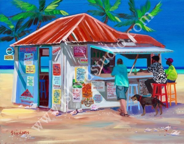 535 Dis We Place Tropical Painting By Shari Erickson