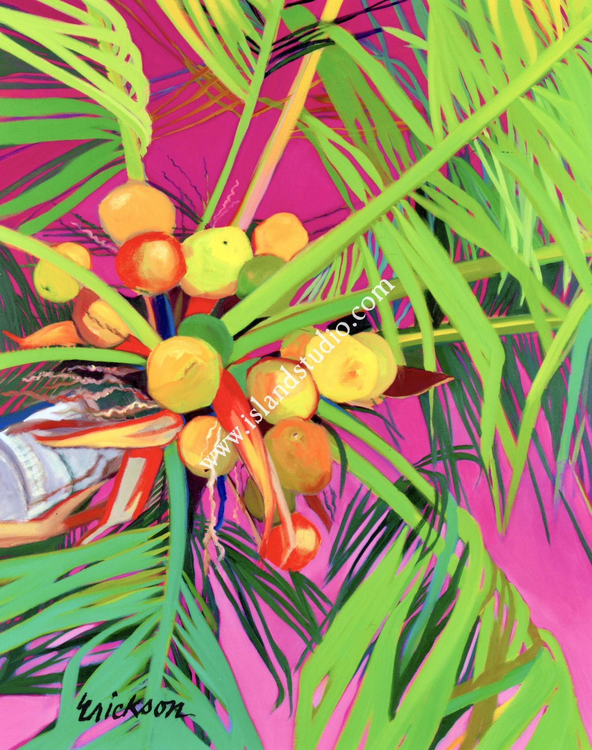Palm In Pink - Island Studio